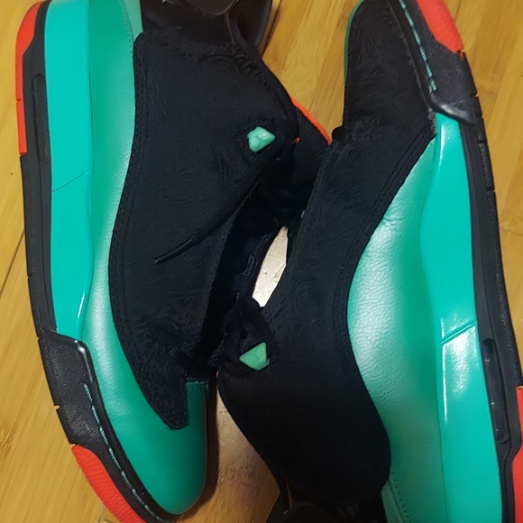 Nike Air Jordan Dub Zero Black and Infrared Womens Sneakers size 7 1/2 - Picture 2 of 6